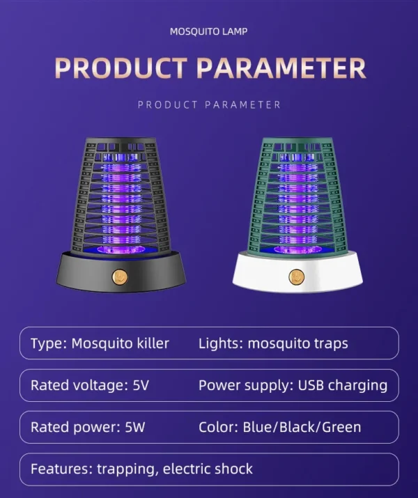 Youpin Electronic Mosquito Killer Lamp | 360° Indoor Mosquito Trap | Time On Trend - Image 5