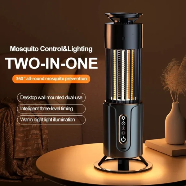 Mosquito Killer Lamp & Insect Fly Trap Camping Lantern | USB Electric Swatter | Time On Trend - Image 4