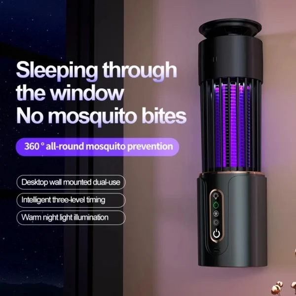 Mosquito Killer Lamp & Insect Fly Trap Camping Lantern | USB Electric Swatter | Time On Trend - Image 3