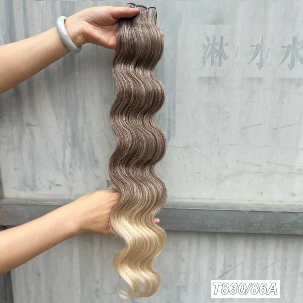 30Inches Colored M618 Ombre Highlight Piano Blond 27/613  Body Wave 200g Synthetic Hair Weave Bundles Soft Human-Like Extension - Image 21