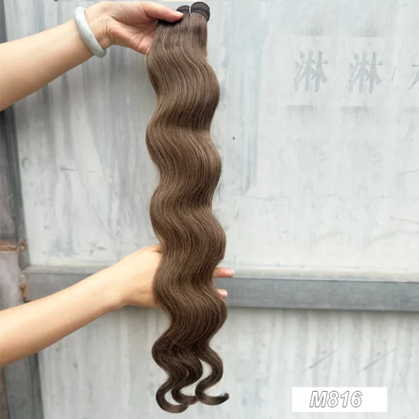 30Inches Colored M618 Ombre Highlight Piano Blond 27/613  Body Wave 200g Synthetic Hair Weave Bundles Soft Human-Like Extension - Image 30