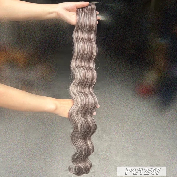 30Inches Colored M618 Ombre Highlight Piano Blond 27/613  Body Wave 200g Synthetic Hair Weave Bundles Soft Human-Like Extension - Image 32