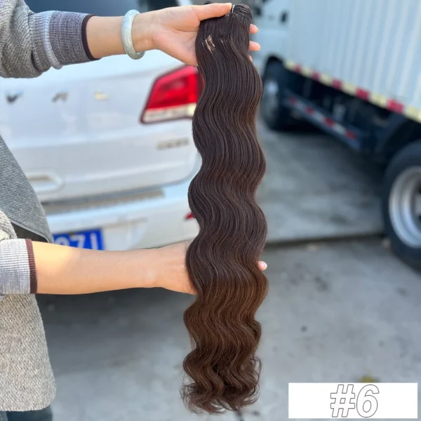 30Inches Colored M618 Ombre Highlight Piano Blond 27/613  Body Wave 200g Synthetic Hair Weave Bundles Soft Human-Like Extension - Image 36