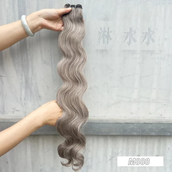 30Inches Colored M618 Ombre Highlight Piano Blond 27/613  Body Wave 200g Synthetic Hair Weave Bundles Soft Human-Like Extension - Image 31