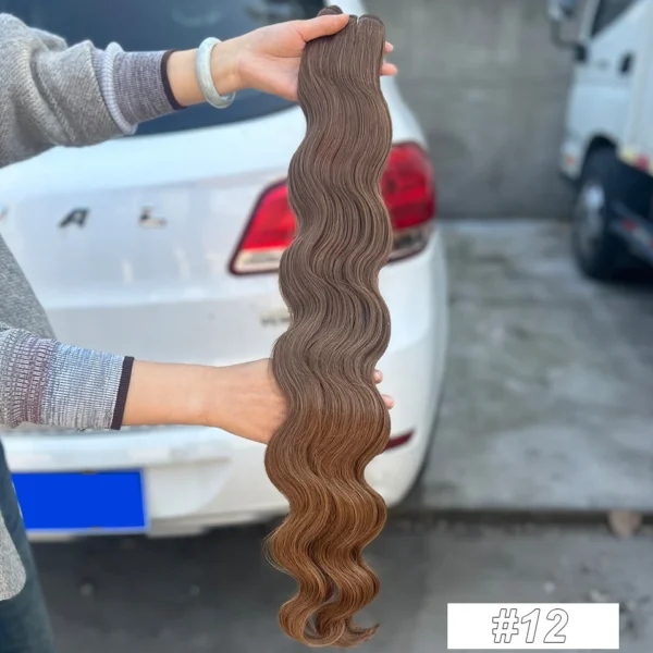 30Inches Colored M618 Ombre Highlight Piano Blond 27/613  Body Wave 200g Synthetic Hair Weave Bundles Soft Human-Like Extension - Image 34