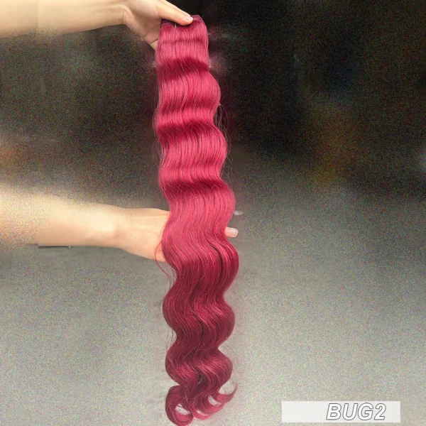 30Inches Colored M618 Ombre Highlight Piano Blond 27/613  Body Wave 200g Synthetic Hair Weave Bundles Soft Human-Like Extension - Image 12
