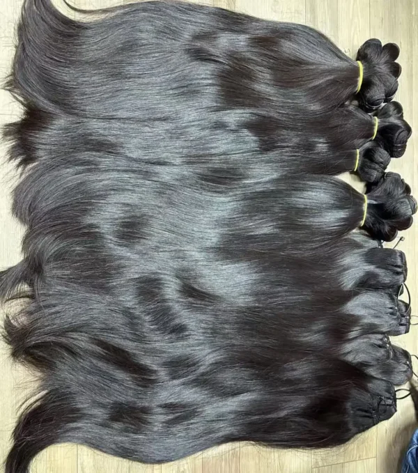 Wholesale Raw Cuticle Aligned Hair Straight Natural Body Wave Silky Burmese Curly Extension Raw Cambodian Hair Vendor - Image 3