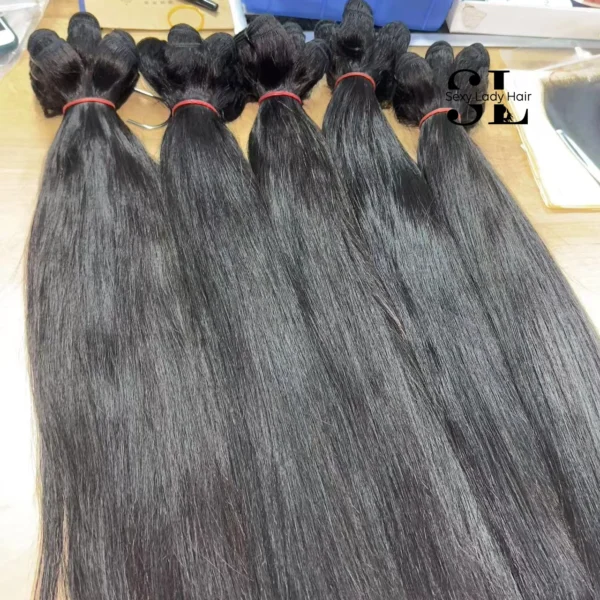 Wholesale Raw Cuticle Aligned Hair Straight Natural Body Wave Silky Burmese Curly Extension Raw Cambodian Hair Vendor - Image 4