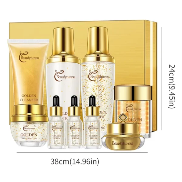 9 high-quality gold luxury skincare products contain collagen to tighten the skin fight wrinkles and anti-aging