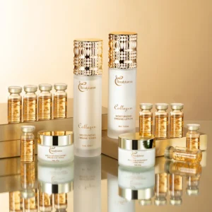 14-piece skincare collection with collagen to illuminate firm and smooth skin anti-wrinkle and anti-aging skincare gift box