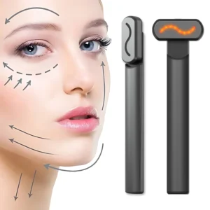 Compact 4-in-1 Electric Therapy Device for Eye Care Face Firm Neck Advanced Skincare Tool to Reduce Edema Face Lift  Wand