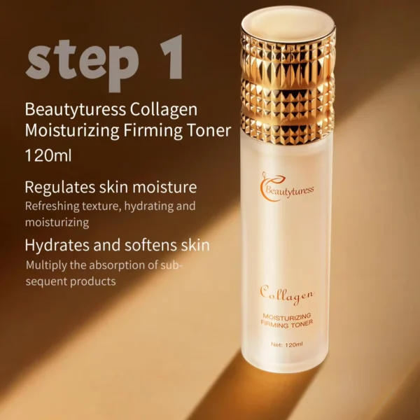 14-piece luxury collagen skincare set moisturizing and firming set for women with sodium hyaluronate luxury gift box - Image 2