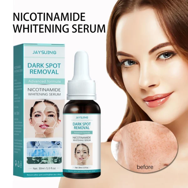 Jaysuing Niacinamide Serum Hydrating Anti-Wrinkle Skincare Lightening Spots Shrinking Pores Main Squalane for Home Use - Image 2