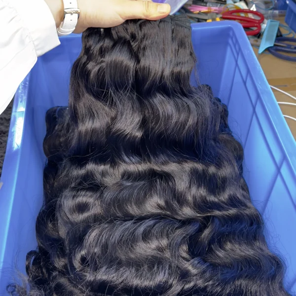 Wholesale Raw Cuticle Aligned Hair Straight Natural Body Wave Silky Burmese Curly Extension Raw Cambodian Hair Vendor - Image 8