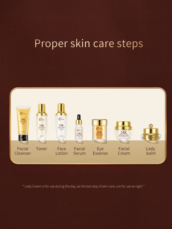Luxurious 9-piece skincare gift box to firm skin fight wrinkles and lift cheeks Holiday gifts for mothers and girlfriends - Image 6