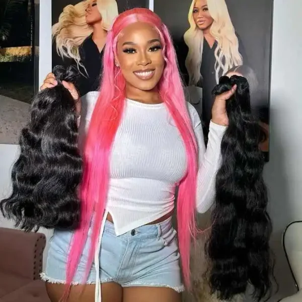 Wholesale Raw Cuticle Aligned Hair Straight Natural Body Wave Silky Burmese Curly Extension Raw Cambodian Hair Vendor - Image 5