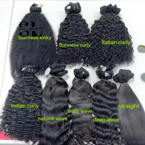 Wholesale Raw Cuticle Aligned Hair Straight Natural Body Wave Silky Burmese Curly Extension Raw Cambodian Hair Vendor - Image 6