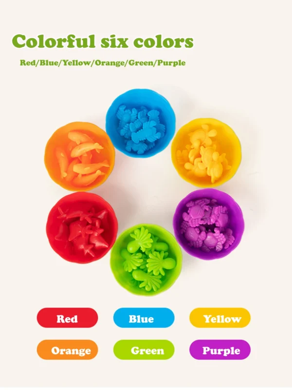 Animal series children's early education enlightenment counting toys teaching aids family cognitive classification toys - Image 16