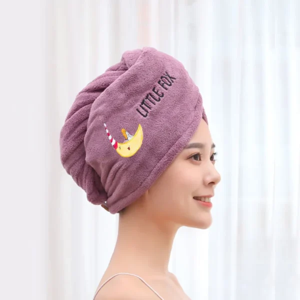 Women Hair Towel Microfiber Towel Bath Towels for Adults Home Terry Towels Bathroom Serviette De Douche Turban for Drying Hair - Image 7