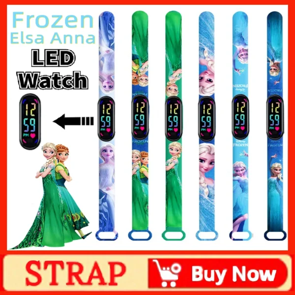 12PCS Stitch Children Watches Girls Waterproof Sport Touch Screen Watch for Women Waterproof Digital Clock Bracelet Gifts Toys - Image 53