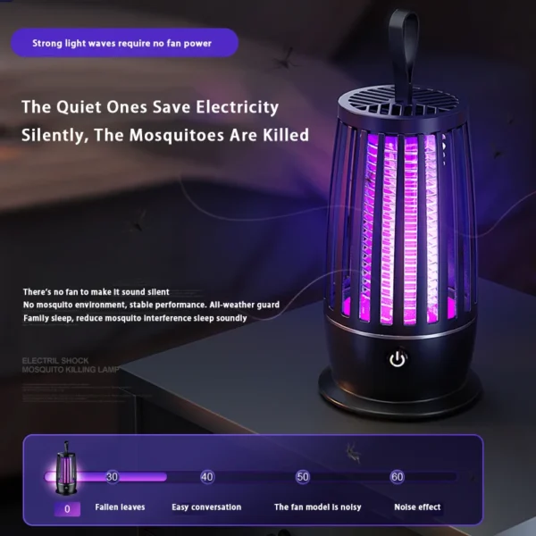 Xiaomi Mosquito Killer Lamp Bedroom Silent USB Rechargeable Electric Mosquito Swatter Portable Outdoor Mosquito Repeller FlyTrap - Image 11