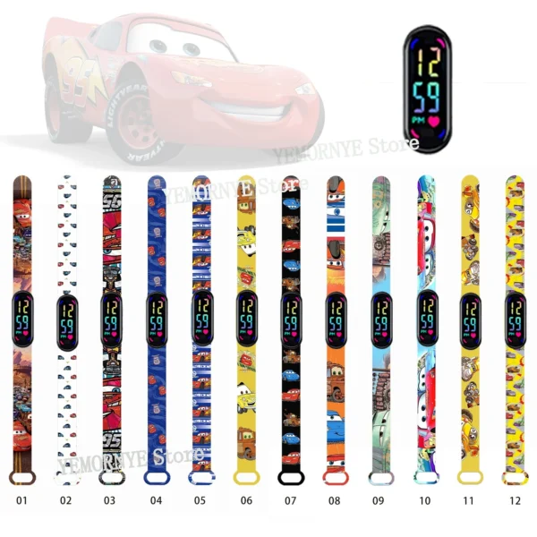 12PCS Stitch Children Watches Girls Waterproof Sport Touch Screen Watch for Women Waterproof Digital Clock Bracelet Gifts Toys - Image 18