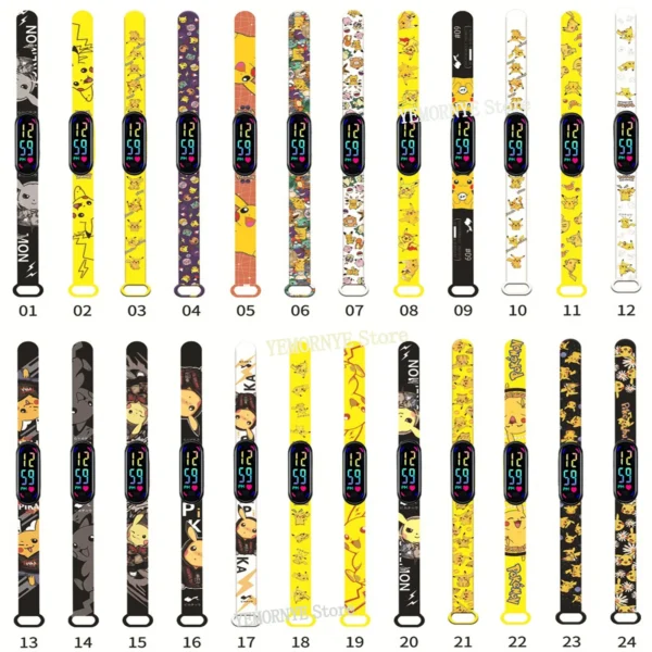 12PCS Stitch Children Watches Girls Waterproof Sport Touch Screen Watch for Women Waterproof Digital Clock Bracelet Gifts Toys - Image 41