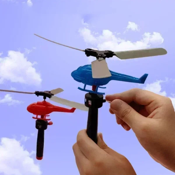 Aviation Model Copter Handle Pull Line Helicopter Plane Outdoor Toys for Kids Playing Drone Drawstring Plane Children's Day Gift - Image 7