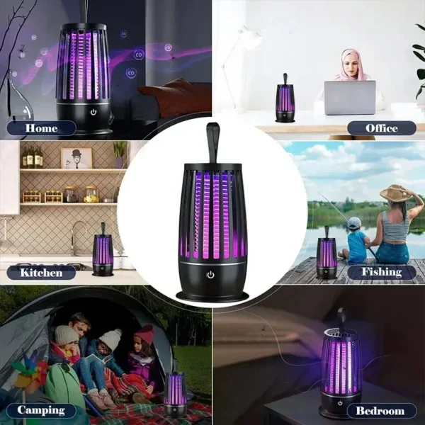 Xiaomi Mosquito Killer Lamp Bedroom Silent USB Rechargeable Electric Mosquito Swatter Portable Outdoor Mosquito Repeller FlyTrap - Image 6