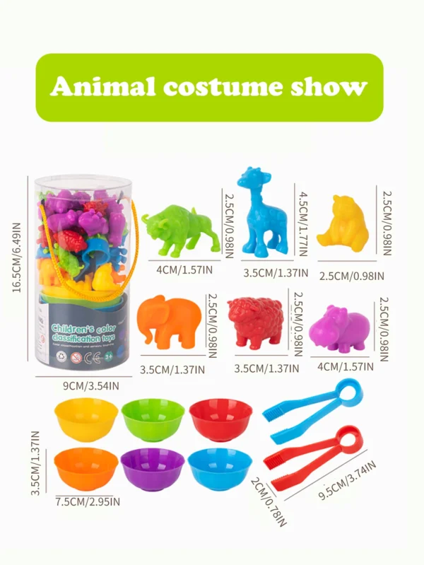 Animal series children's early education enlightenment counting toys teaching aids family cognitive classification toys - Image 20
