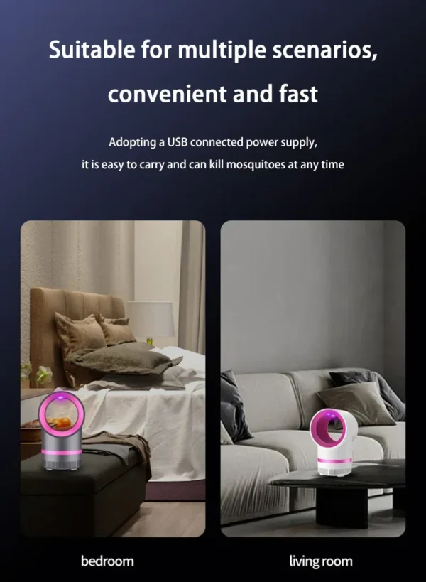 Xiaomi Household Mosquito Killer Lamp Indoor Mosquito Killer USB Plug-in Mosquito Absorber Bedroom Mosquito Repellent Camping - Image 12