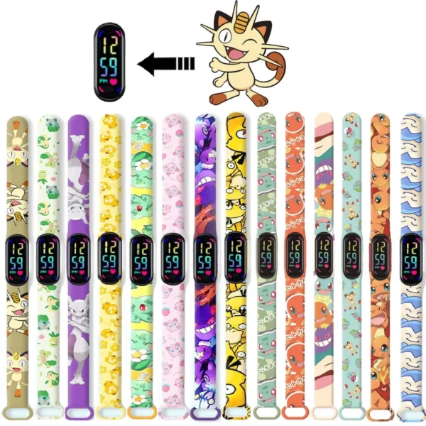 12PCS Stitch Children Watches Girls Waterproof Sport Touch Screen Watch for Women Waterproof Digital Clock Bracelet Gifts Toys - Image 28