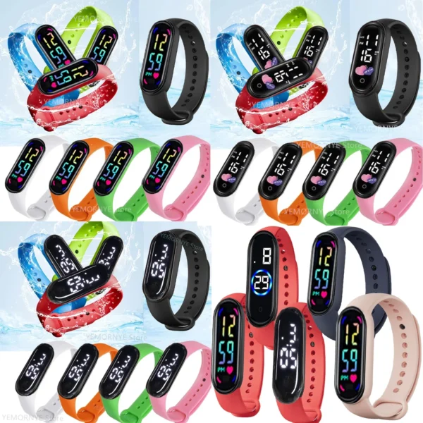 12PCS Stitch Children Watches Girls Waterproof Sport Touch Screen Watch for Women Waterproof Digital Clock Bracelet Gifts Toys - Image 34