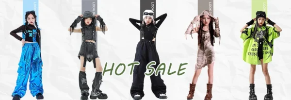 Girls Sequins Hiphop Jazz Dancing Costume School Modern Street Dance Performance Team Clothes Kids Cheerleading Show Wear DB4290 - Image 11