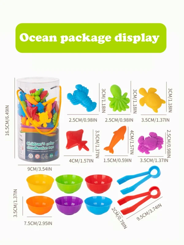 Animal series children's early education enlightenment counting toys teaching aids family cognitive classification toys - Image 19