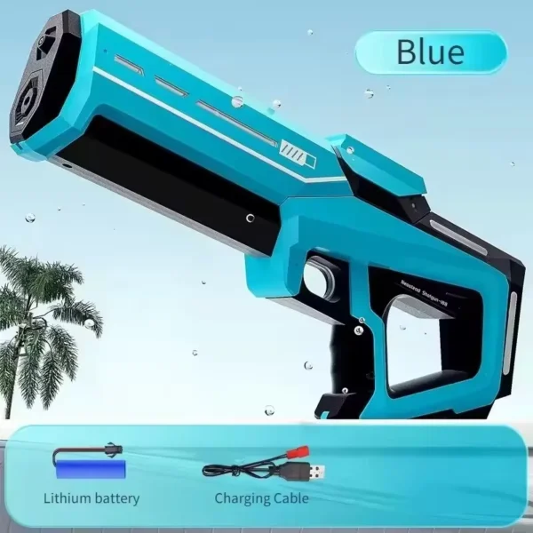 Kids Cool Outdoor Shooting Game Plastic Electric Squirt Gun Toys Water Automatic Children Summer Water Pistols Toy with Battery - Image 10