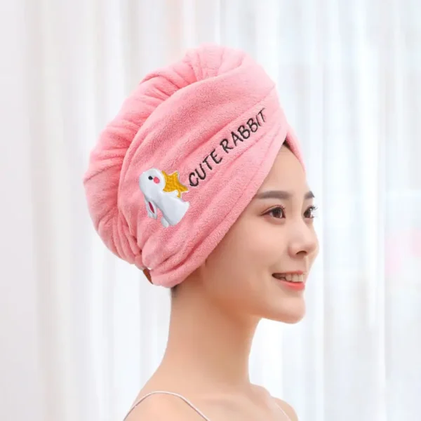 Women Hair Towel Microfiber Towel Bath Towels for Adults Home Terry Towels Bathroom Serviette De Douche Turban for Drying Hair - Image 8