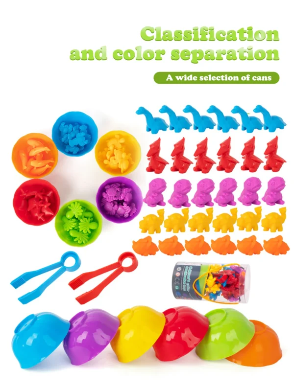 Animal series children's early education enlightenment counting toys teaching aids family cognitive classification toys - Image 12