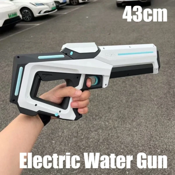 Kids Cool Outdoor Shooting Game Plastic Electric Squirt Gun Toys Water Automatic Children Summer Water Pistols Toy with Battery
