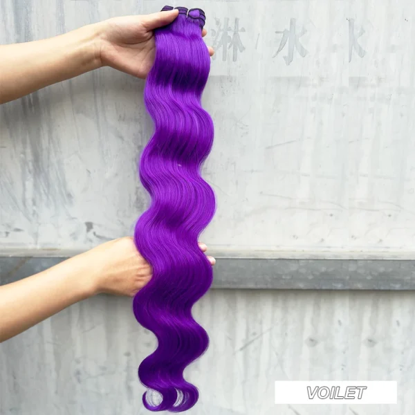 30Inches Colored M618 Ombre Highlight Piano Blond 27/613  Body Wave 200g Synthetic Hair Weave Bundles Soft Human-Like Extension - Image 15