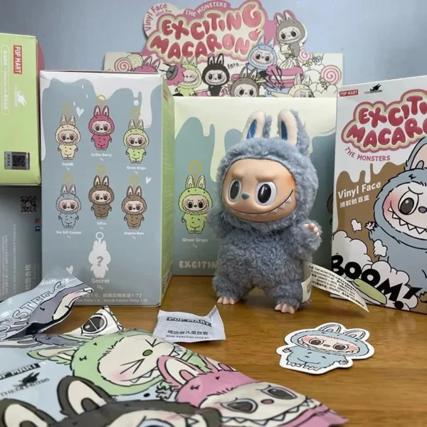 Labu macaroon vinyl face surprise blind box Labu macaroon 1st generation 2nd generation 3 with doll decoration. - Image 5