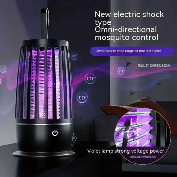 Xiaomi Mosquito Killer Lamp Bedroom Silent USB Rechargeable Electric Mosquito Swatter Portable Outdoor Mosquito Repeller FlyTrap - Image 2