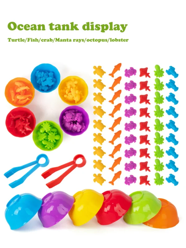 Animal series children's early education enlightenment counting toys teaching aids family cognitive classification toys - Image 15