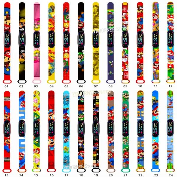 12PCS Stitch Children Watches Girls Waterproof Sport Touch Screen Watch for Women Waterproof Digital Clock Bracelet Gifts Toys - Image 43
