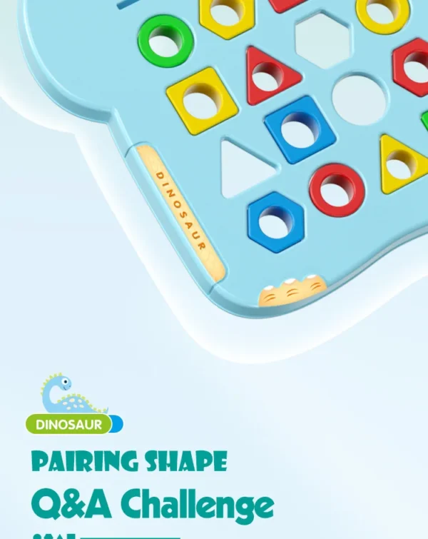 Dinosaurs Collide, Geometric Shapes Pair, Puzzle Thinking Training, Parent-Child Early Education, Interactive Tabletop Game Toys - Image 16