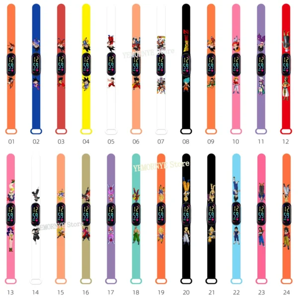 12PCS Stitch Children Watches Girls Waterproof Sport Touch Screen Watch for Women Waterproof Digital Clock Bracelet Gifts Toys - Image 22