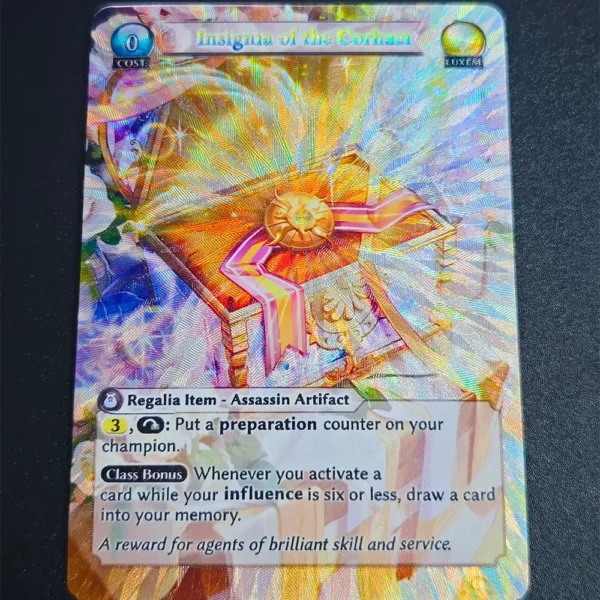 Grand Archive Game Collection Card Insignia of The Corhazi Assassin Artifact Textured Refractive Color Flash Kid Gifts Toy - Image 2