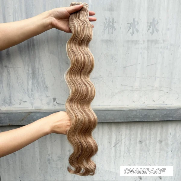 30Inches Colored M618 Ombre Highlight Piano Blond 27/613  Body Wave 200g Synthetic Hair Weave Bundles Soft Human-Like Extension - Image 26