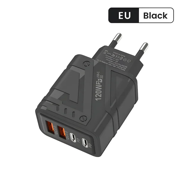 4 Ports USB C PD Charger Quick Charge 3.0 Type C USB Phone Chargers Fast Charging Adapter For iPhone 15 14 Samsung Xiaomi Huawei - Image 18