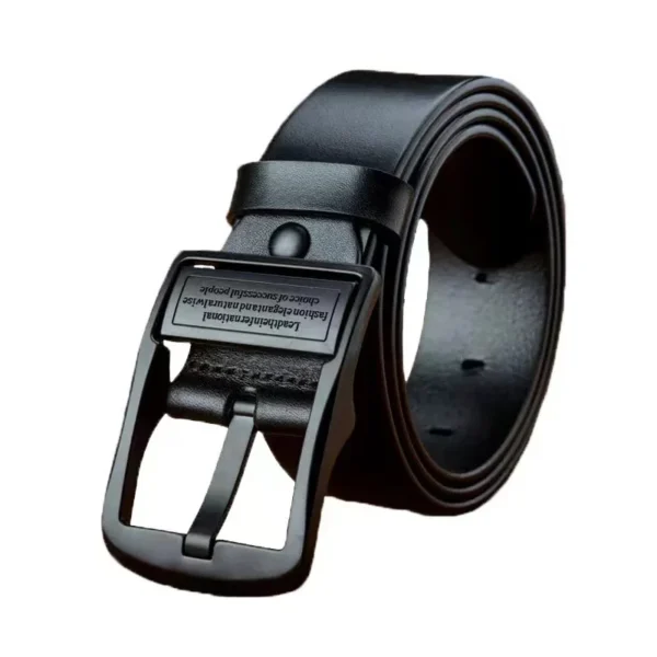 New Leather Cowhide Men's Belt Fashion Metal Alloy Pin Buckle Adult Luxury Brand Jeans Business Casual Waist Male Strap Brand - Image 7